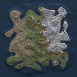 Thumbnail Rust Map: Procedural Map, Size: 3500, Seed: 488645205, 19 Monuments