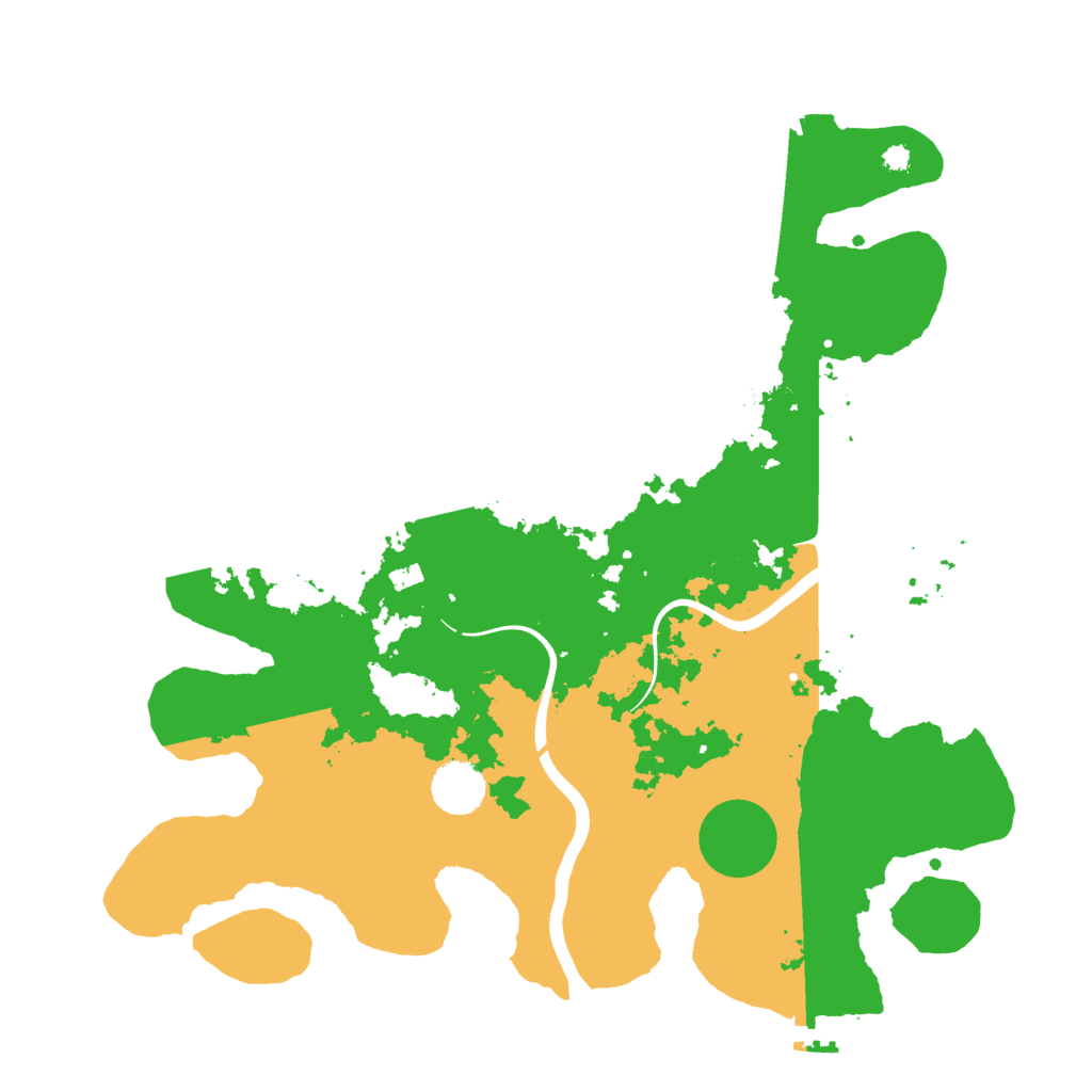 Biome Rust Map: Procedural Map, Size: 3700, Seed: 998358189