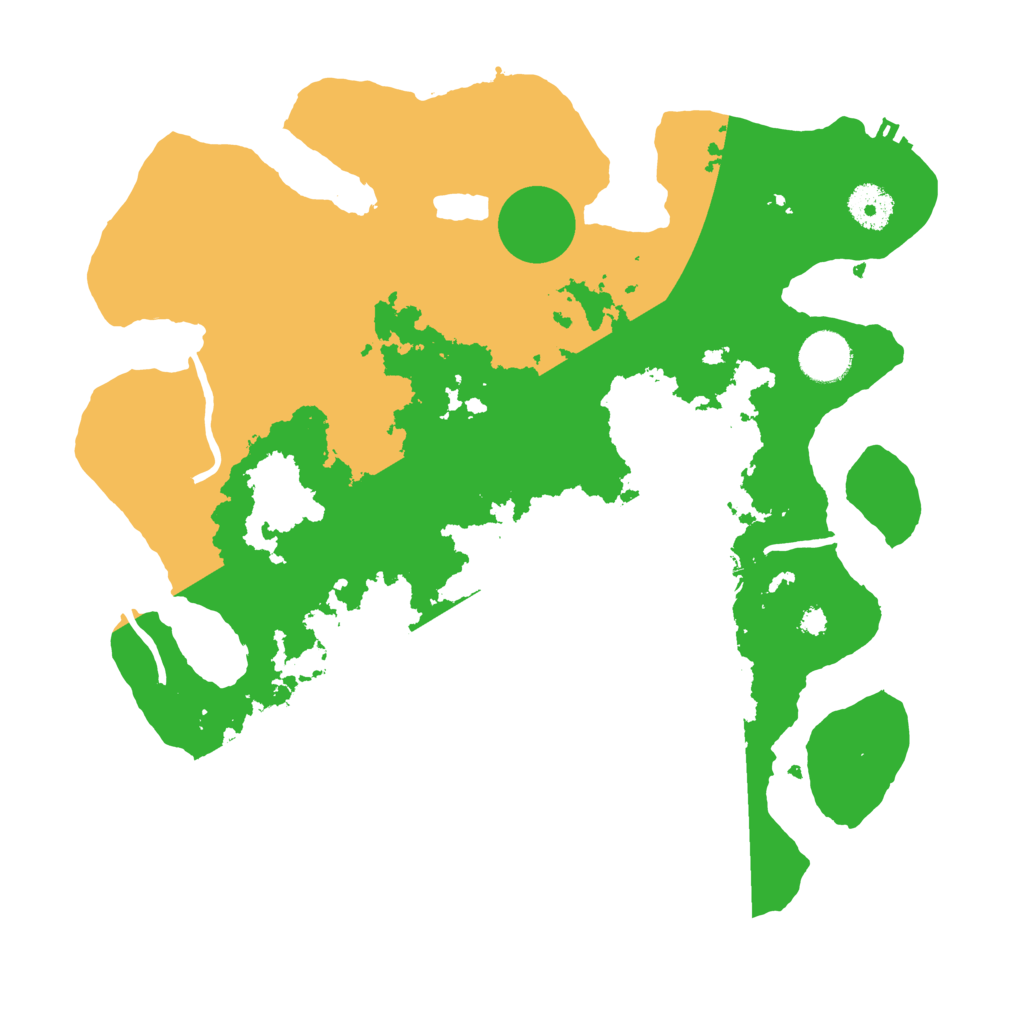 Biome Rust Map: Procedural Map, Size: 3500, Seed: 50825356