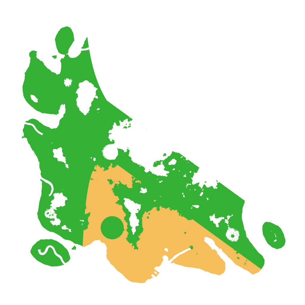 Biome Rust Map: Procedural Map, Size: 3500, Seed: 73324260