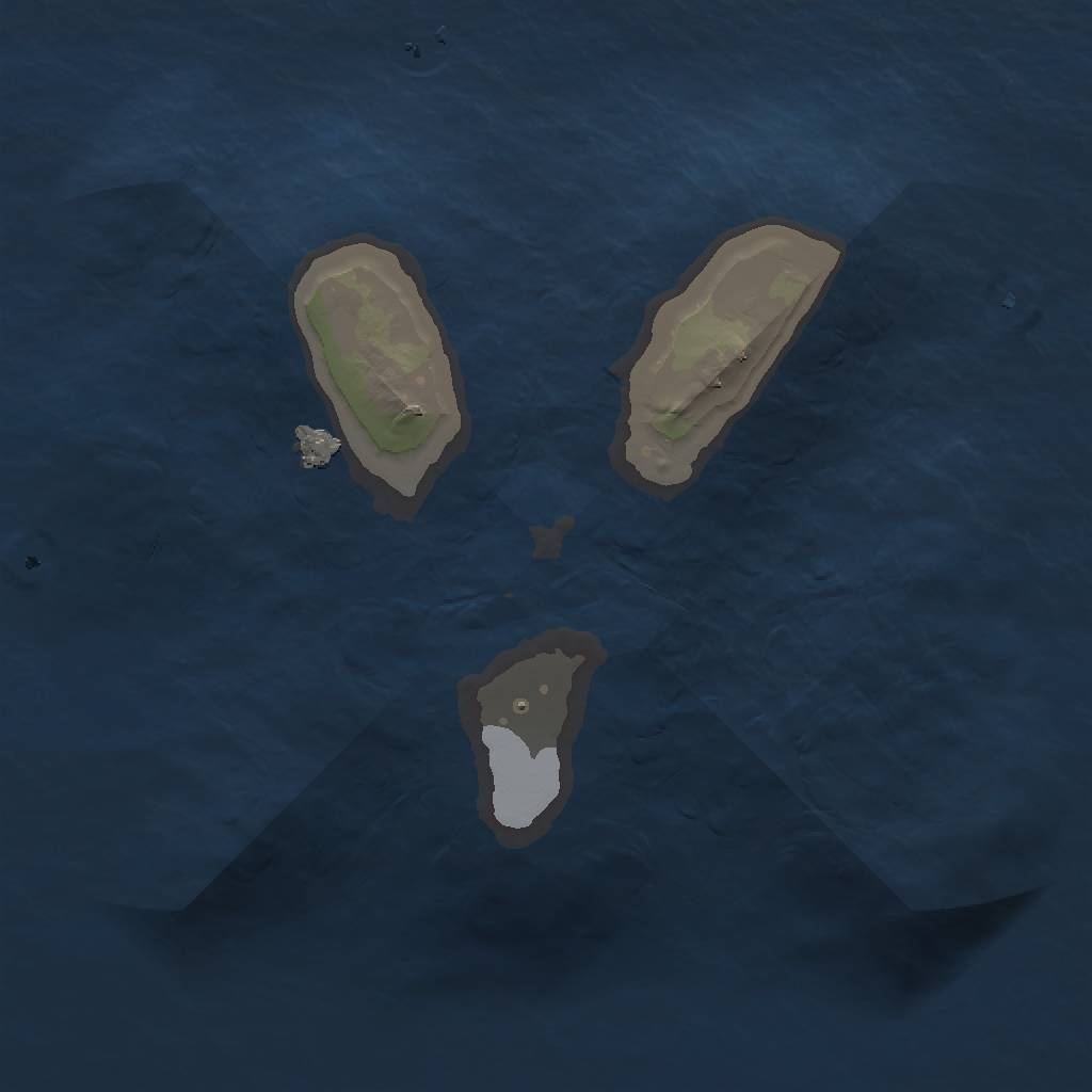 Rust Map: Procedural Map, Size: 1299, Seed: 6872, 4 Monuments