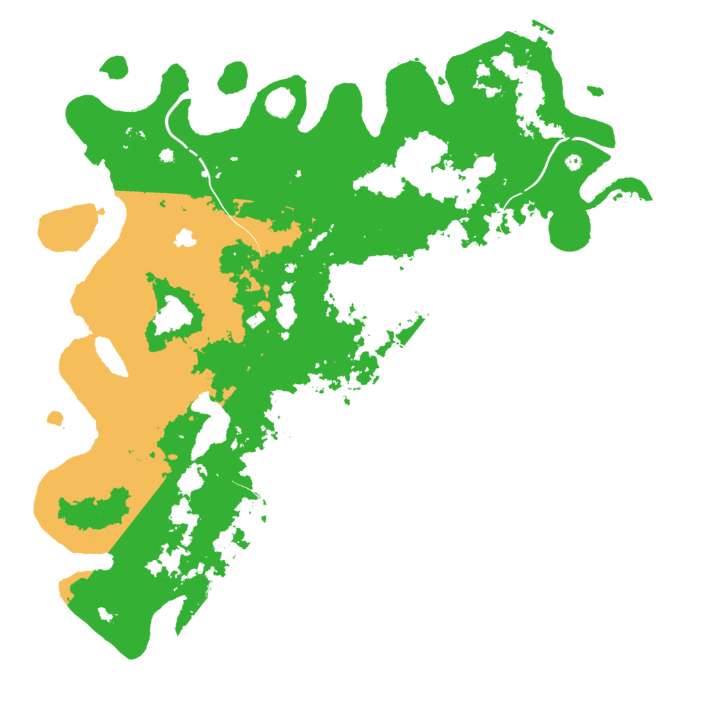 Biome Rust Map: Procedural Map, Size: 4444, Seed: 952272