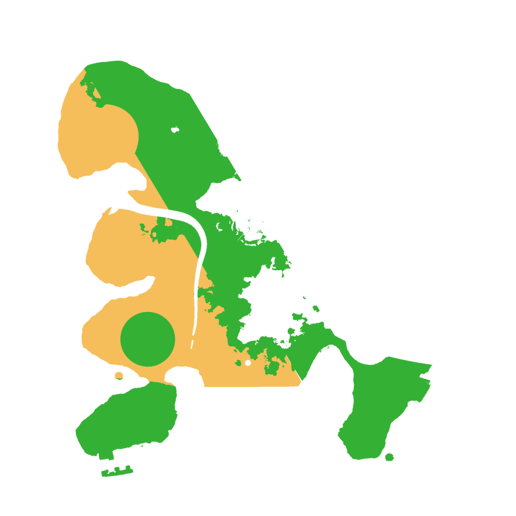 Biome Rust Map: Procedural Map, Size: 2500, Seed: 192837