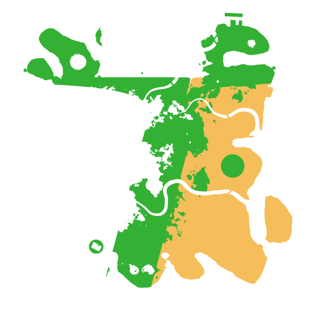 Biome Rust Map: Procedural Map, Size: 3500, Seed: 24546543