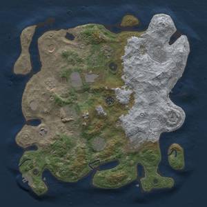 Thumbnail Rust Map: Procedural Map, Size: 3600, Seed: 231591451, 19 Monuments