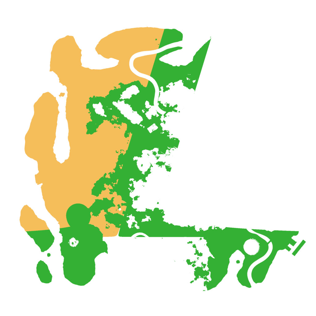 Biome Rust Map: Procedural Map, Size: 3500, Seed: 35333995
