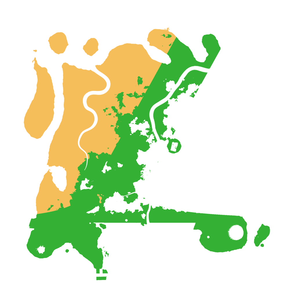 Biome Rust Map: Procedural Map, Size: 3500, Seed: 73651401
