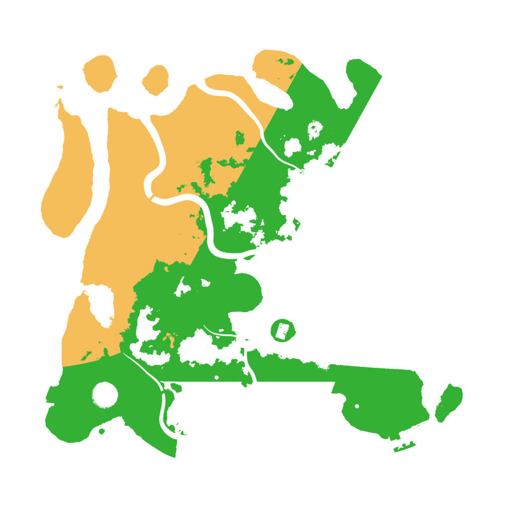 Biome Rust Map: Procedural Map, Size: 3500, Seed: 73651401