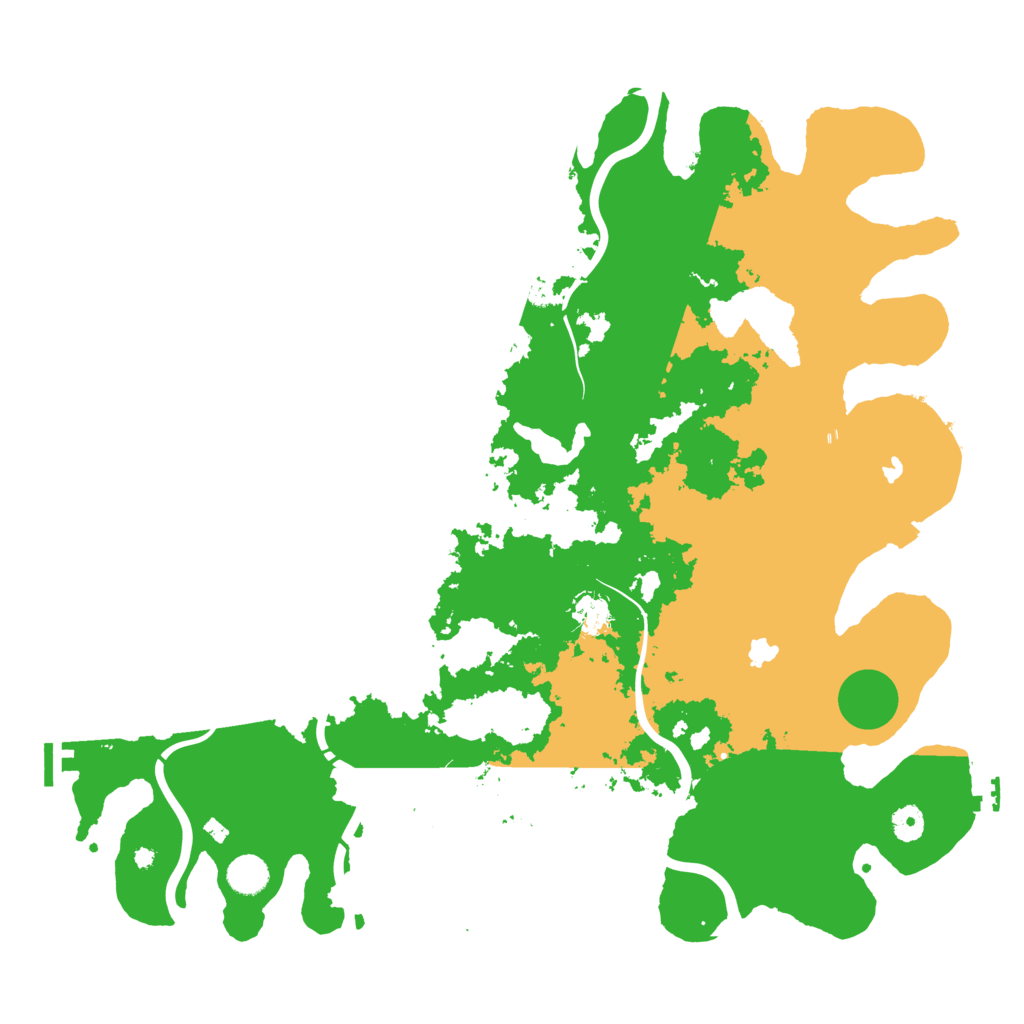 Biome Rust Map: Procedural Map, Size: 4500, Seed: 2266377