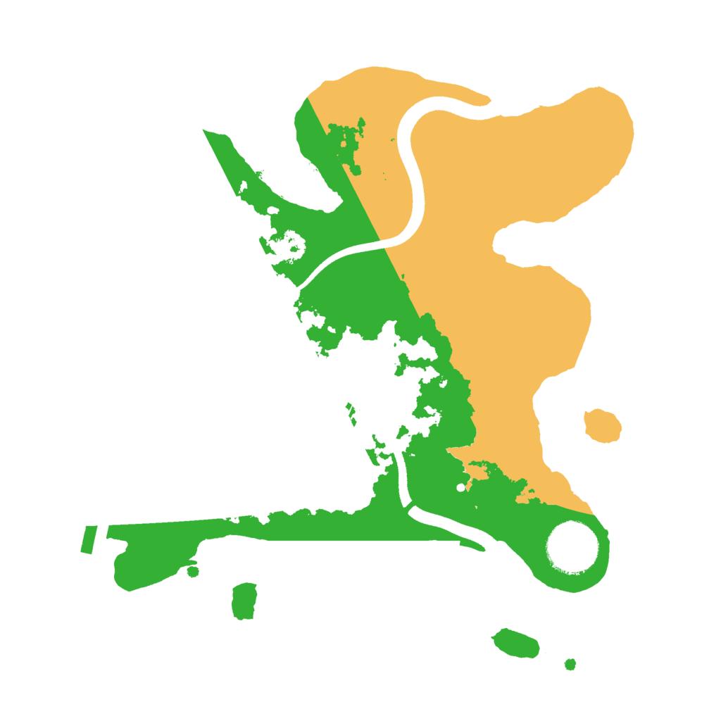 Biome Rust Map: Procedural Map, Size: 2500, Seed: 2135488132