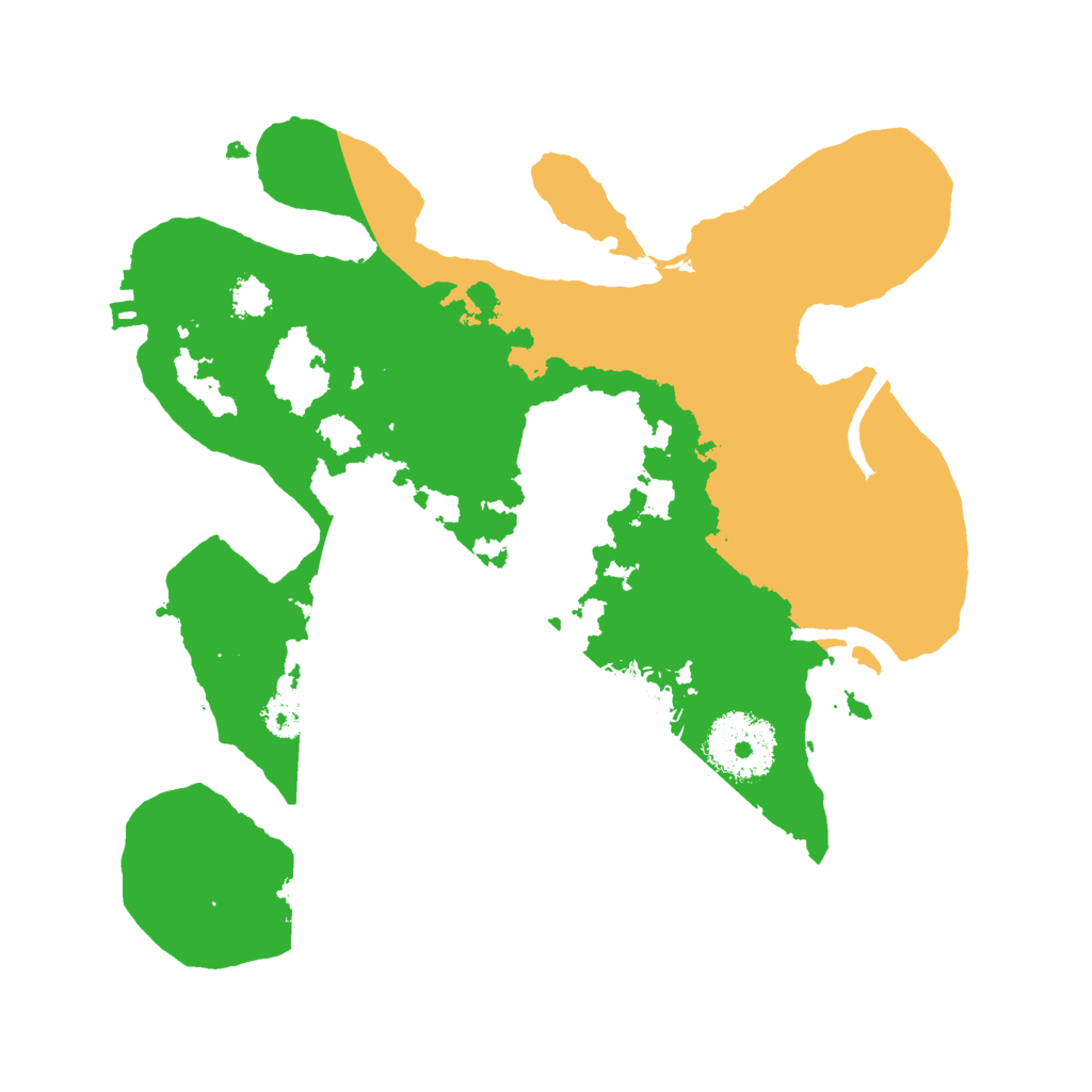 Biome Rust Map: Procedural Map, Size: 2500, Seed: 55444