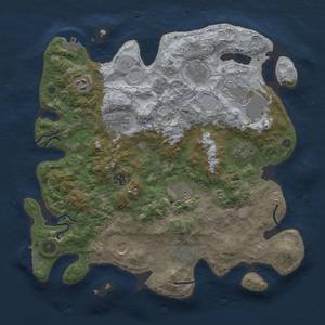 Thumbnail Rust Map: Procedural Map, Size: 3750, Seed: 56501348, 19 Monuments