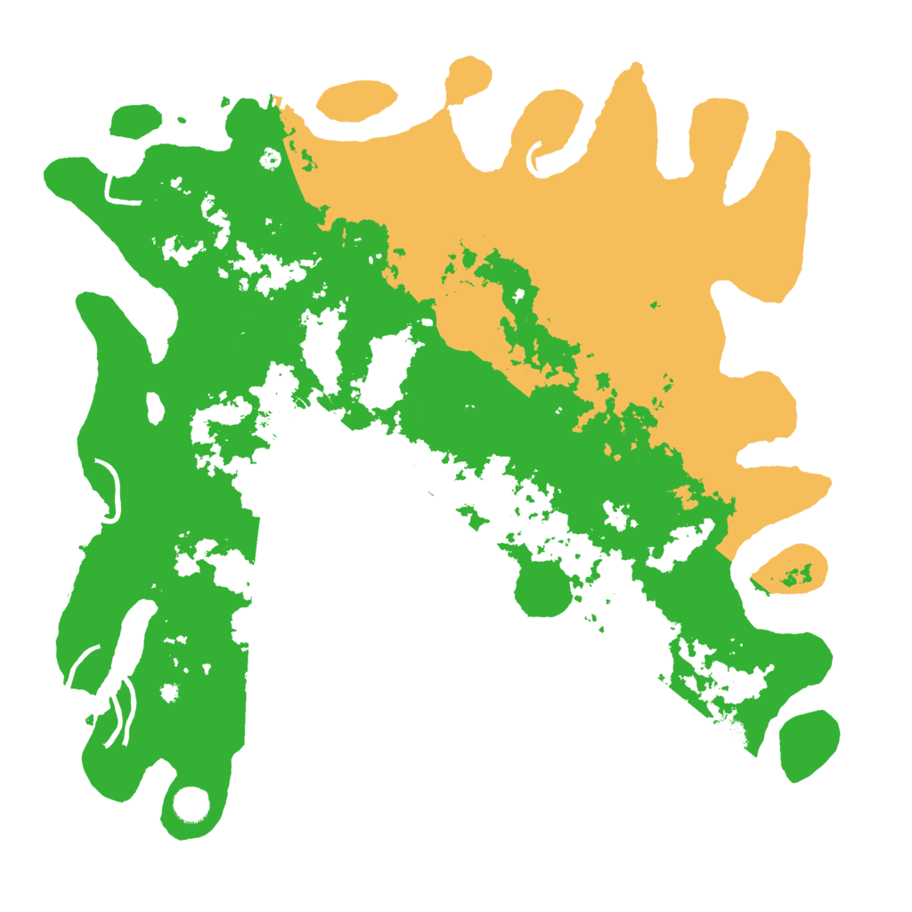 Biome Rust Map: Procedural Map, Size: 4444, Seed: 768507