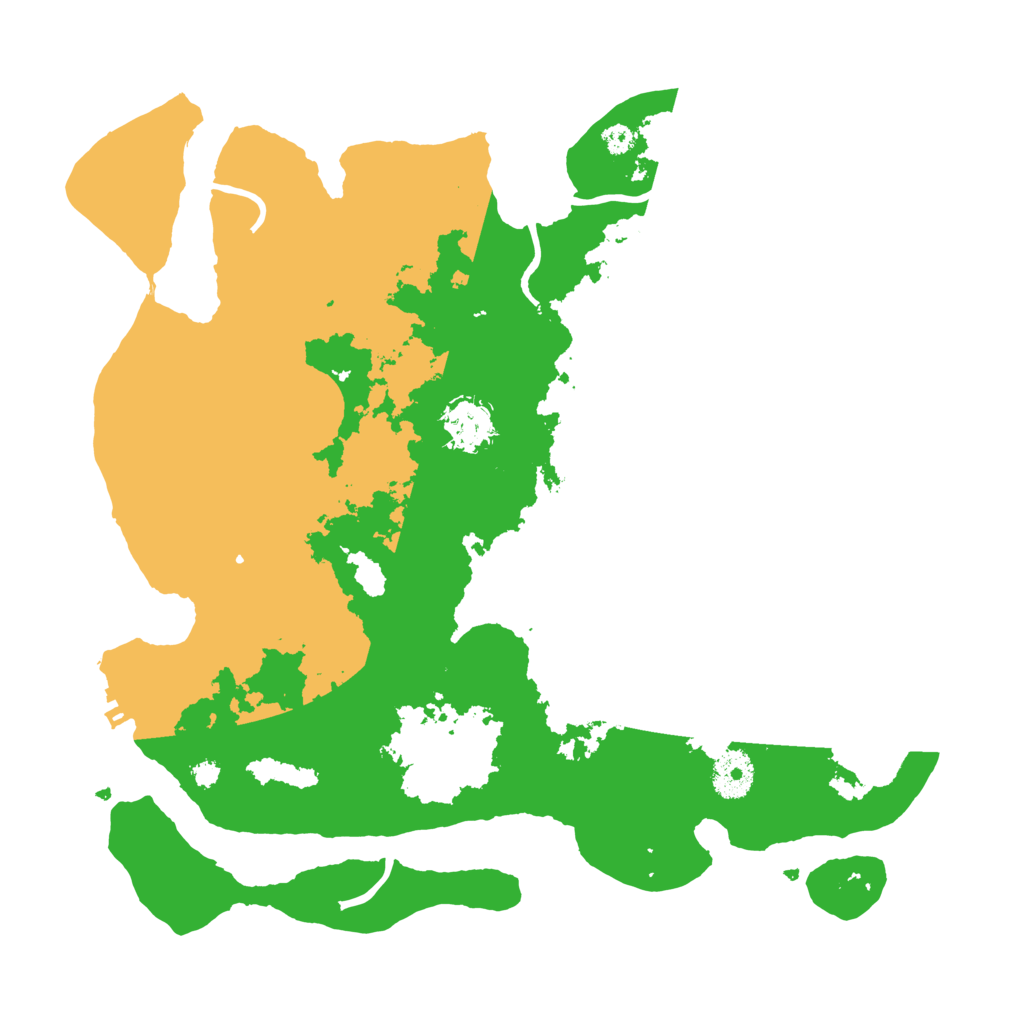 Biome Rust Map: Procedural Map, Size: 3500, Seed: 669671011