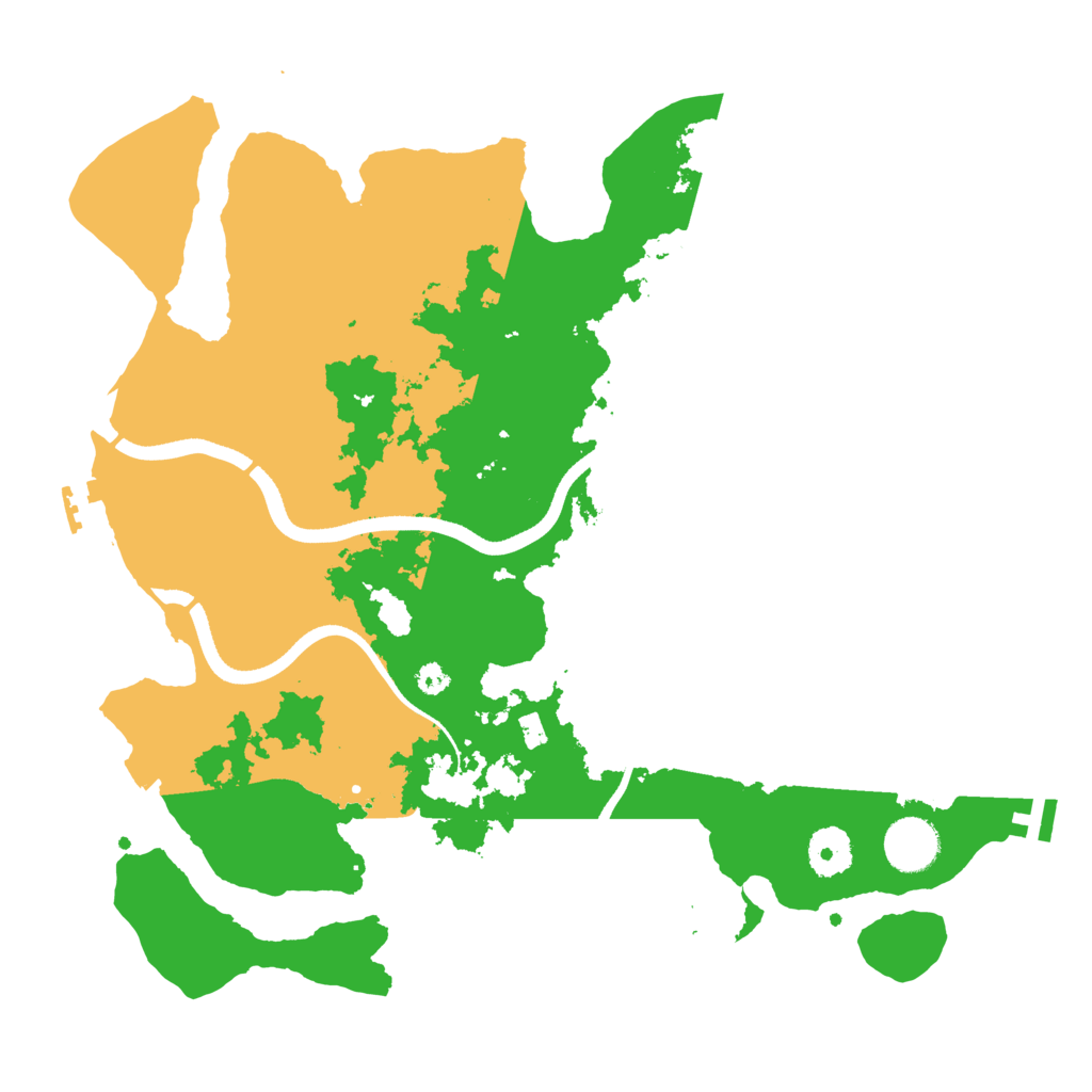 Biome Rust Map: Procedural Map, Size: 3500, Seed: 669671011