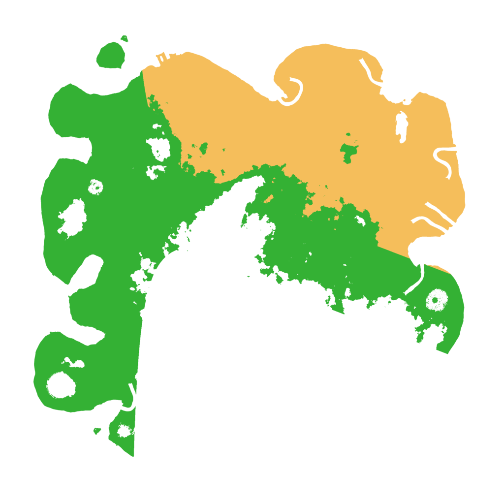 Biome Rust Map: Procedural Map, Size: 3500, Seed: 380484144