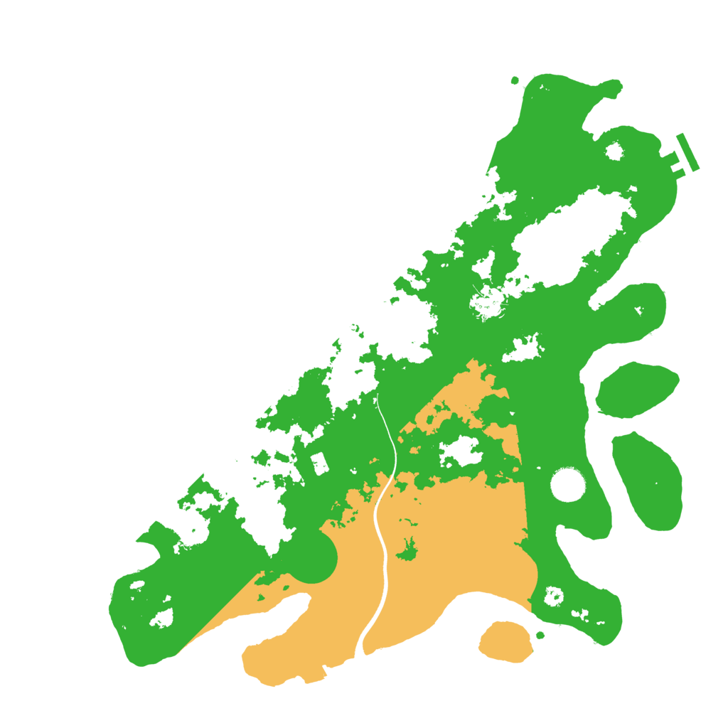 Biome Rust Map: Procedural Map, Size: 3700, Seed: 5378114