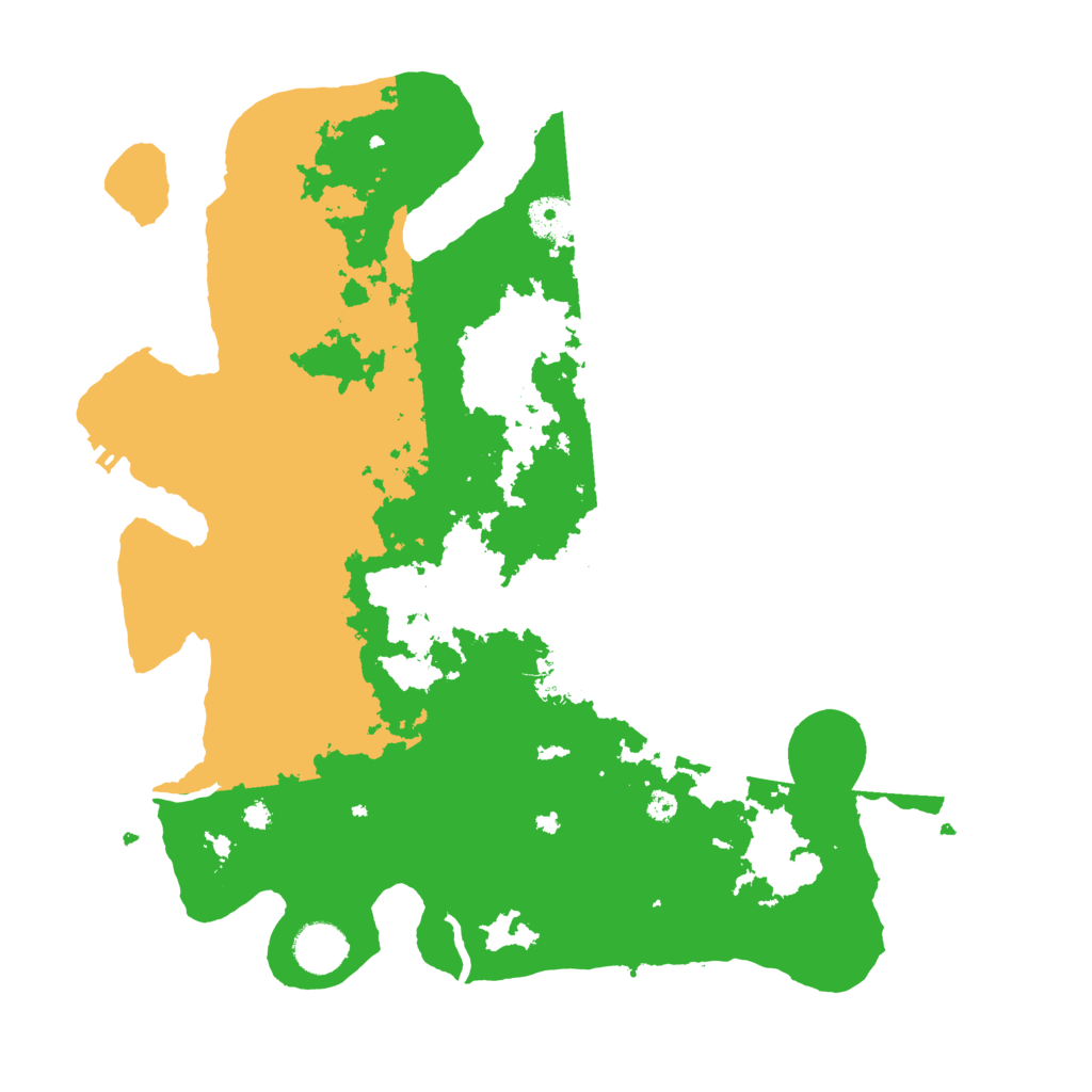 Biome Rust Map: Procedural Map, Size: 3700, Seed: 20612