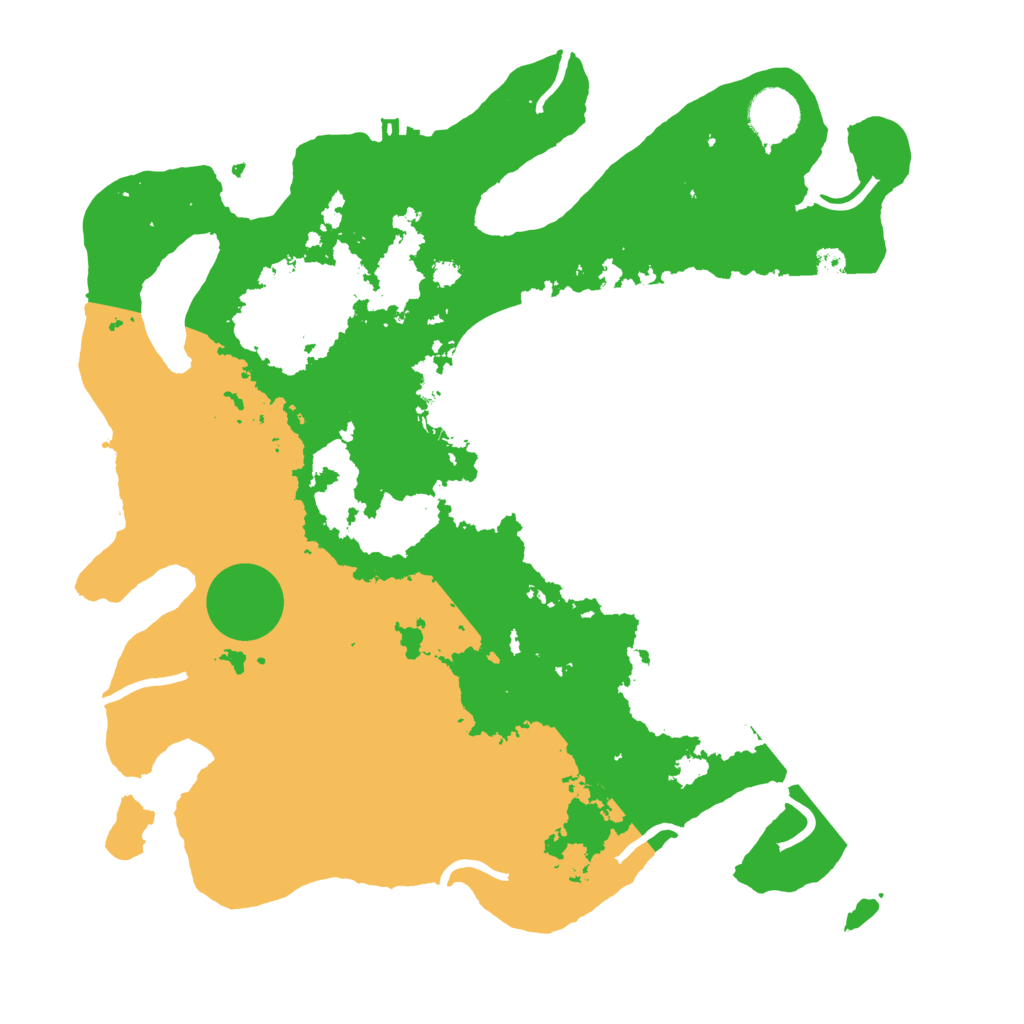 Biome Rust Map: Procedural Map, Size: 3500, Seed: 6772470