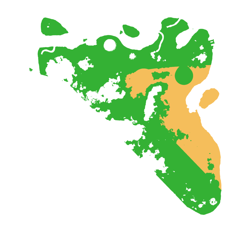Biome Rust Map: Procedural Map, Size: 3500, Seed: 93836417