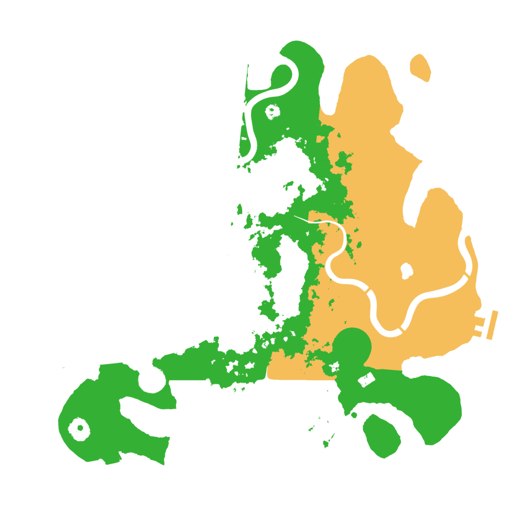 Biome Rust Map: Procedural Map, Size: 3500, Seed: 6532990