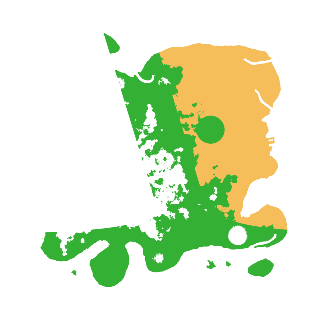 Biome Rust Map: Procedural Map, Size: 3000, Seed: 421328339