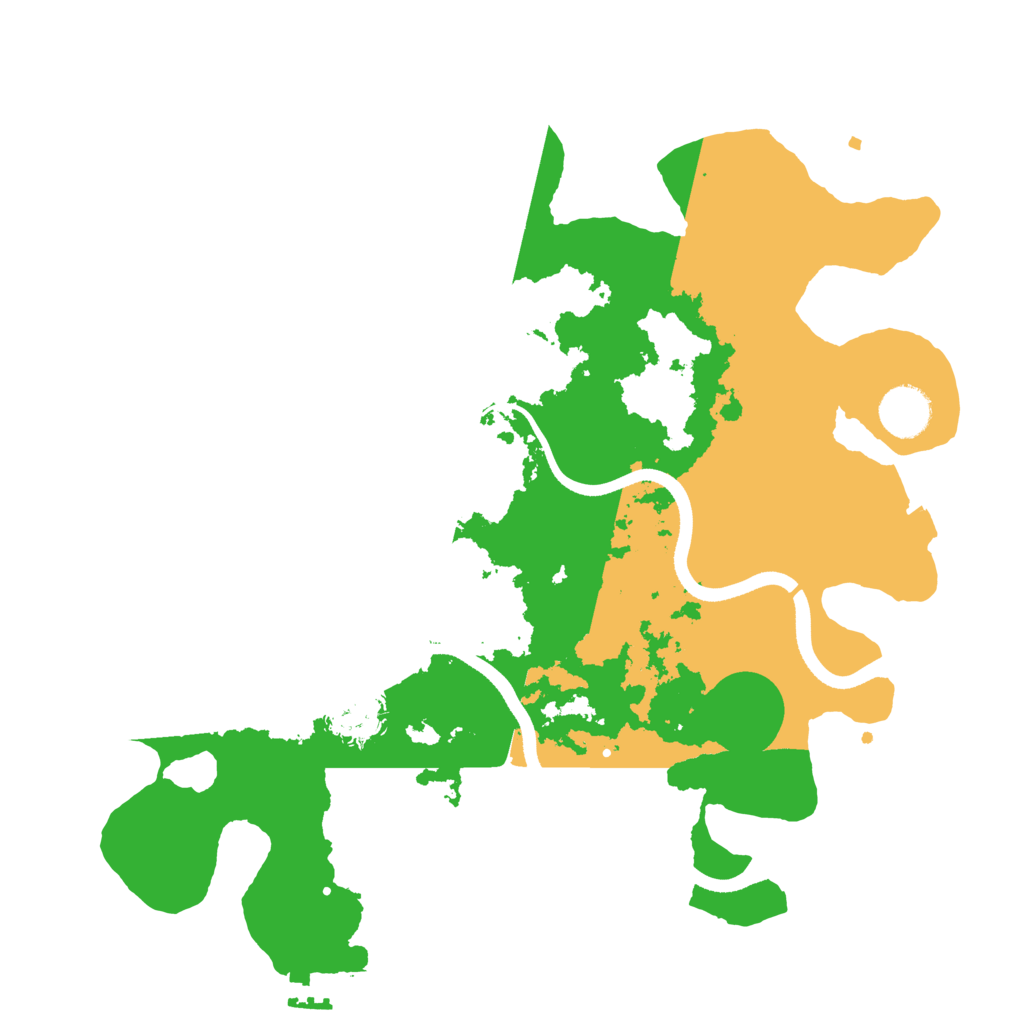 Biome Rust Map: Procedural Map, Size: 3500, Seed: 14084