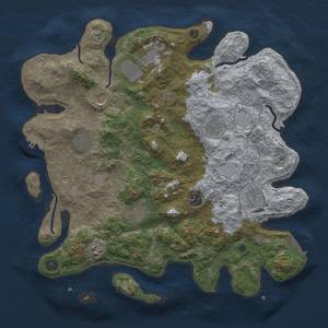 Thumbnail Rust Map: Procedural Map, Size: 3900, Seed: 55722, 18 Monuments