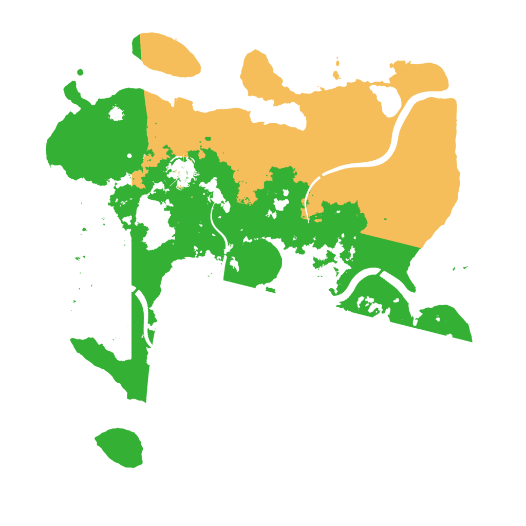 Biome Rust Map: Procedural Map, Size: 3300, Seed: 400354288