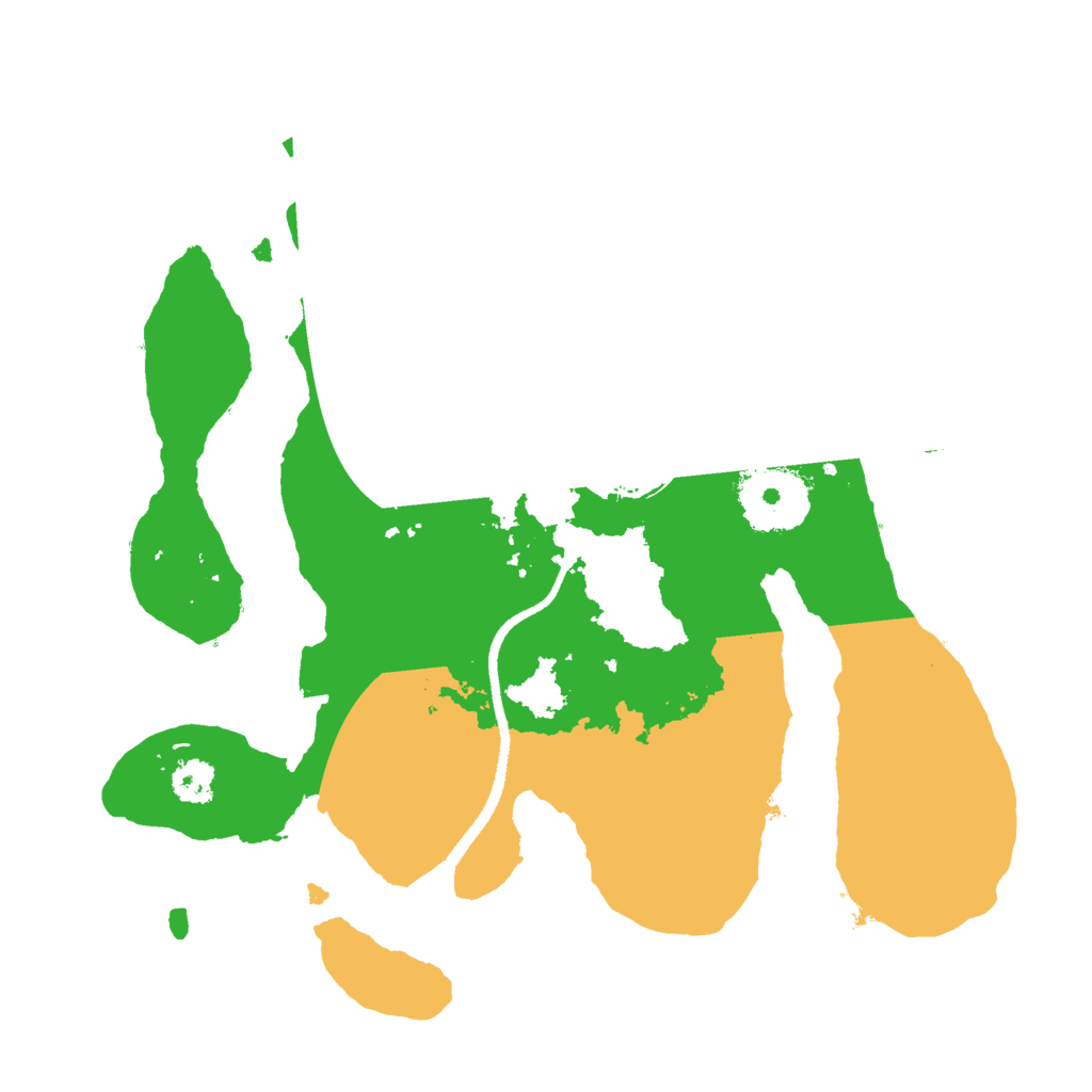 Biome Rust Map: Procedural Map, Size: 2500, Seed: 8359