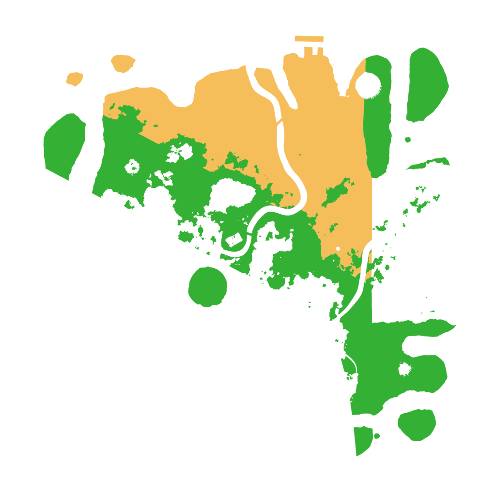 Biome Rust Map: Procedural Map, Size: 3500, Seed: 88392984