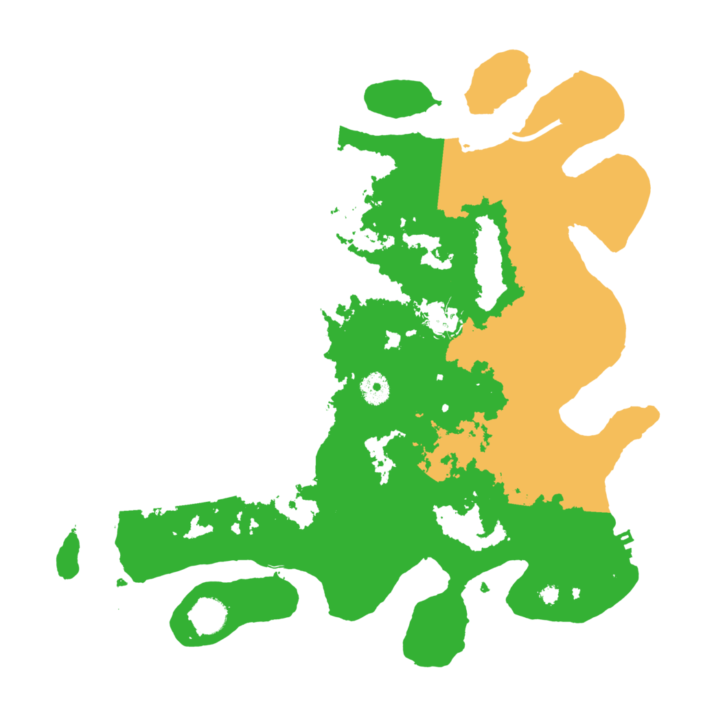 Biome Rust Map: Procedural Map, Size: 3500, Seed: 91567652
