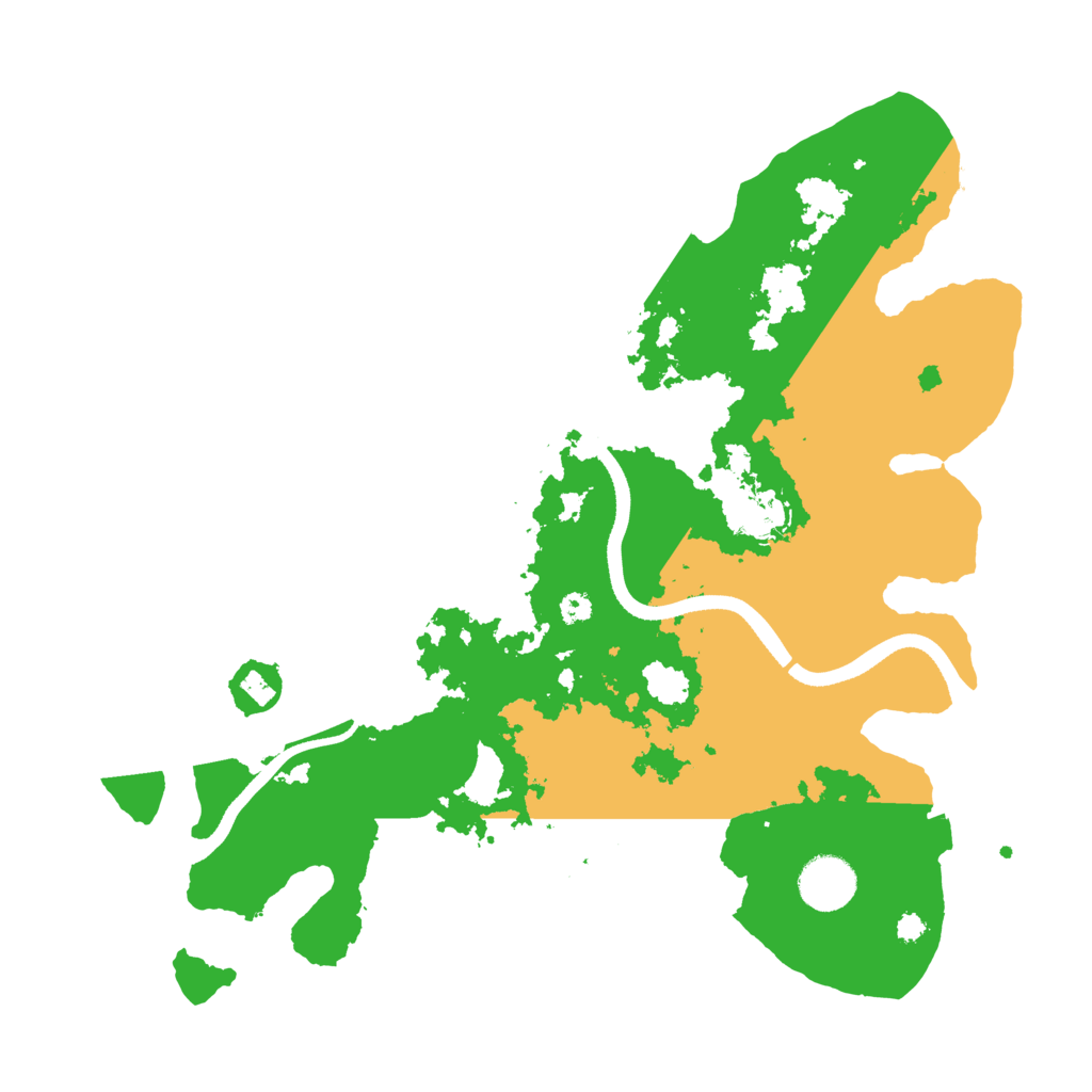 Biome Rust Map: Procedural Map, Size: 3500, Seed: 1303216044
