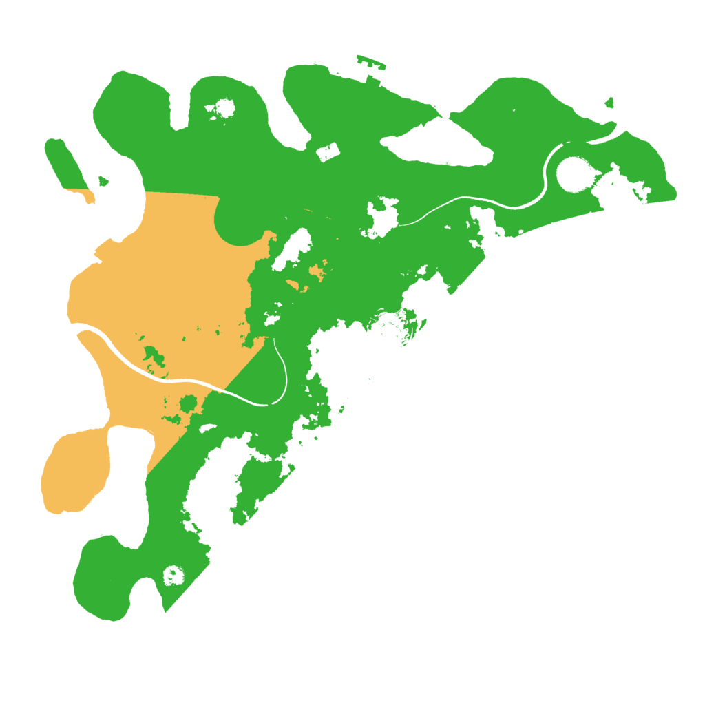 Biome Rust Map: Procedural Map, Size: 3500, Seed: 510907026