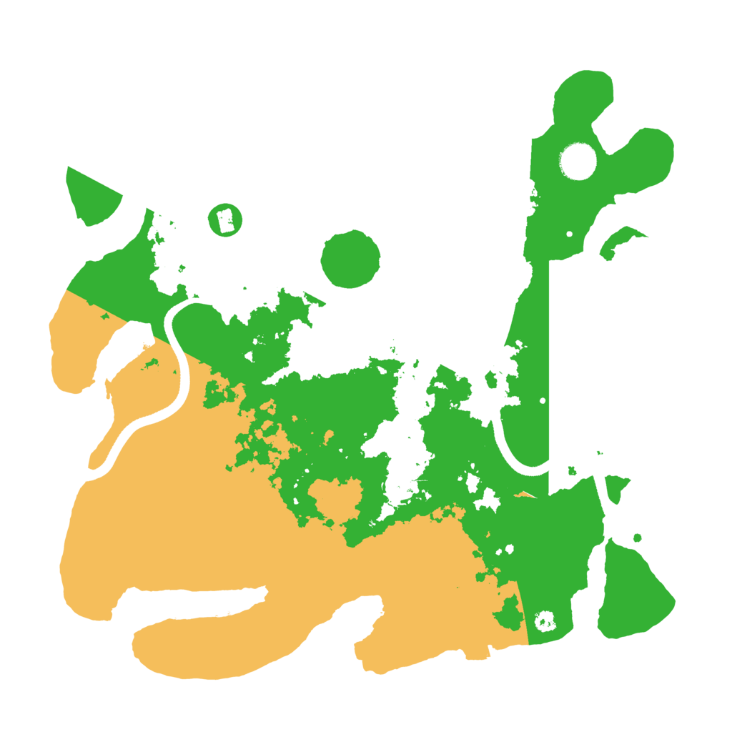 Biome Rust Map: Procedural Map, Size: 3500, Seed: 63530454