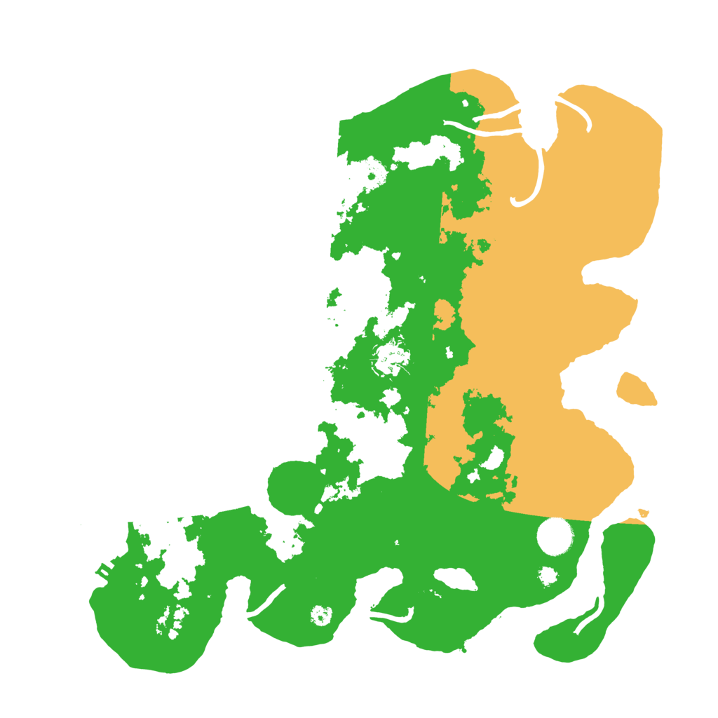 Biome Rust Map: Procedural Map, Size: 3500, Seed: 39573829