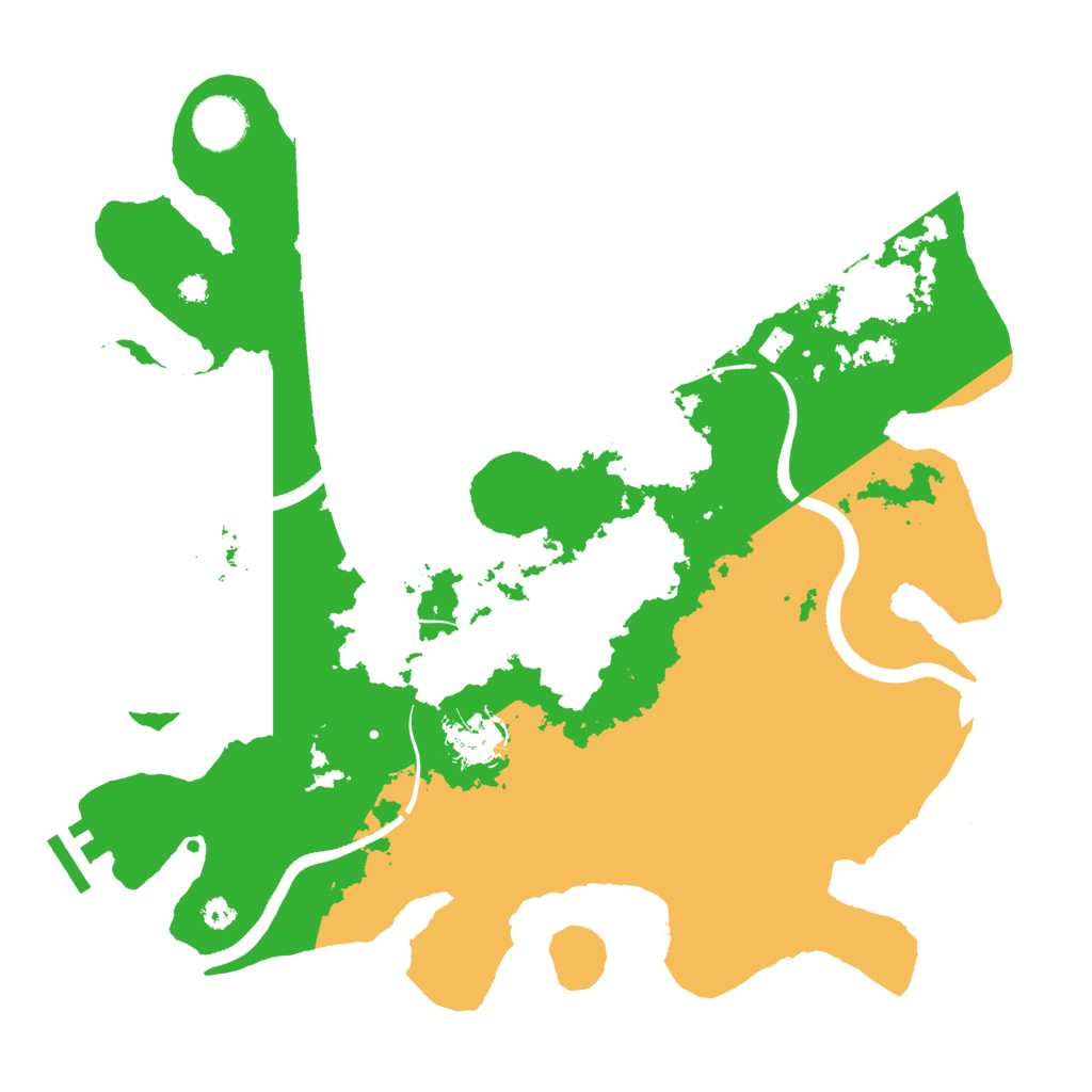 Biome Rust Map: Procedural Map, Size: 3500, Seed: 35583968
