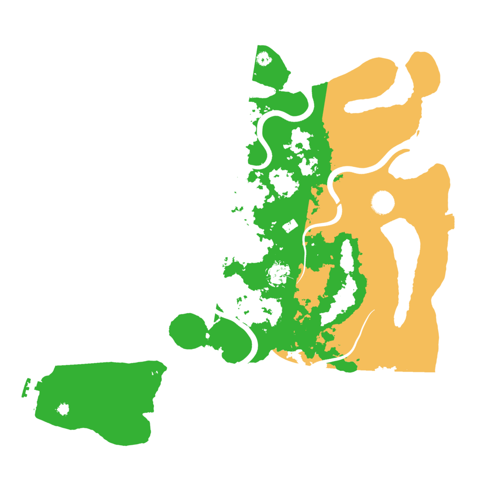 Biome Rust Map: Procedural Map, Size: 3800, Seed: 598634721