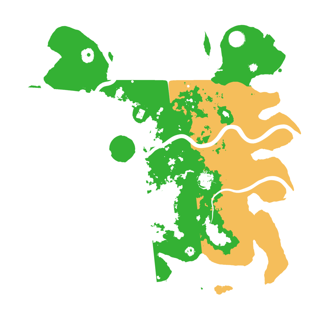 Biome Rust Map: Procedural Map, Size: 3500, Seed: 963254