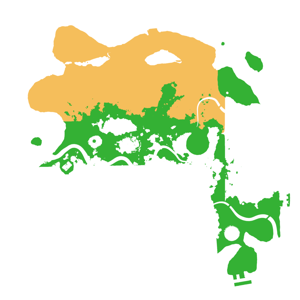 Biome Rust Map: Procedural Map, Size: 3500, Seed: 20221208