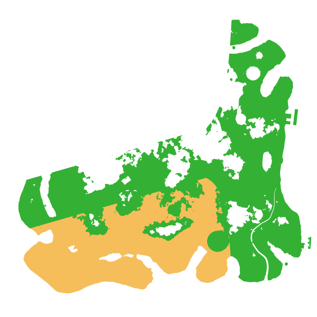 Biome Rust Map: Procedural Map, Size: 4000, Seed: 96869