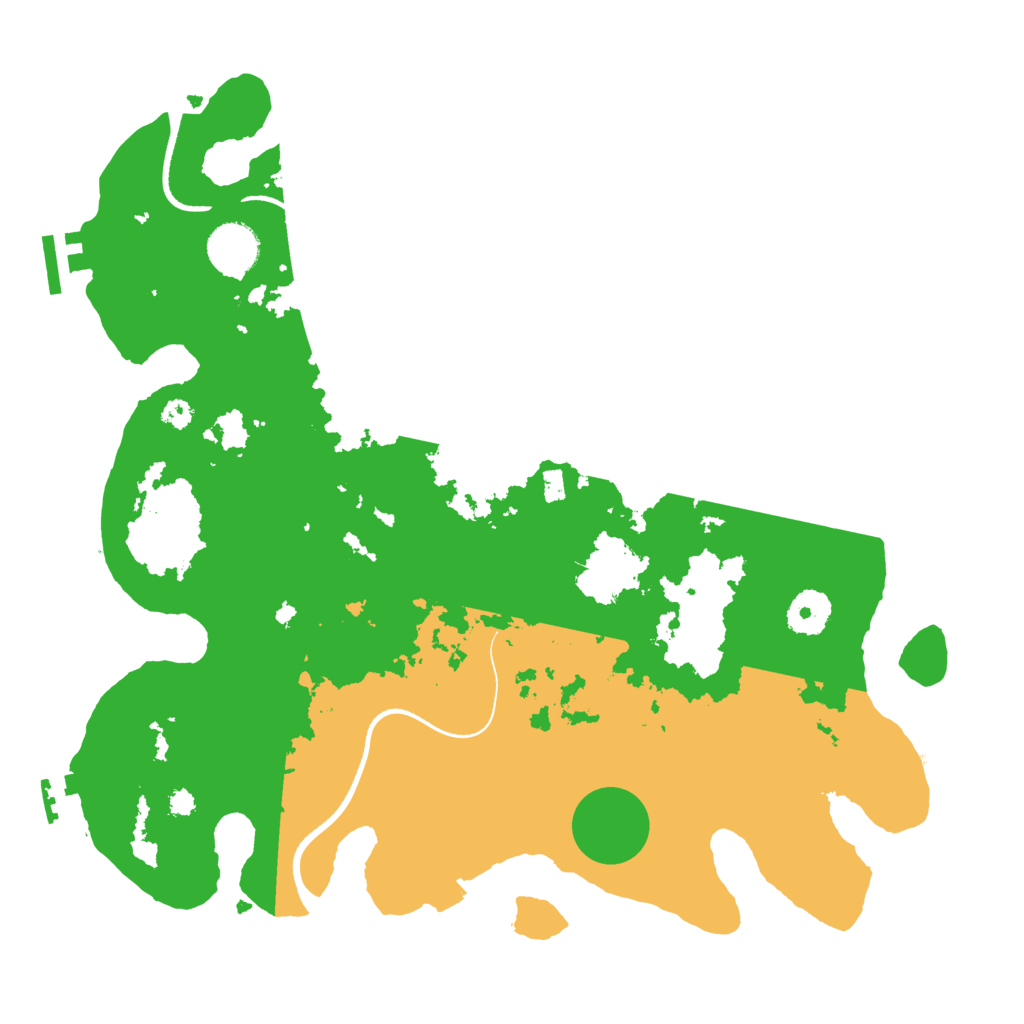 Biome Rust Map: Procedural Map, Size: 3500, Seed: 80394700