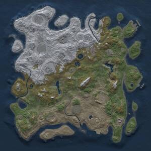 Thumbnail Rust Map: Procedural Map, Size: 4250, Seed: 998015, 16 Monuments