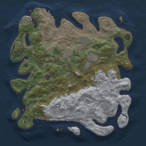 Thumbnail Rust Map: Procedural Map, Size: 4000, Seed: 1809689923, 18 Monuments