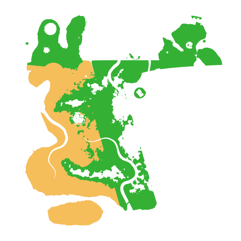 Biome Rust Map: Procedural Map, Size: 3500, Seed: 11421475