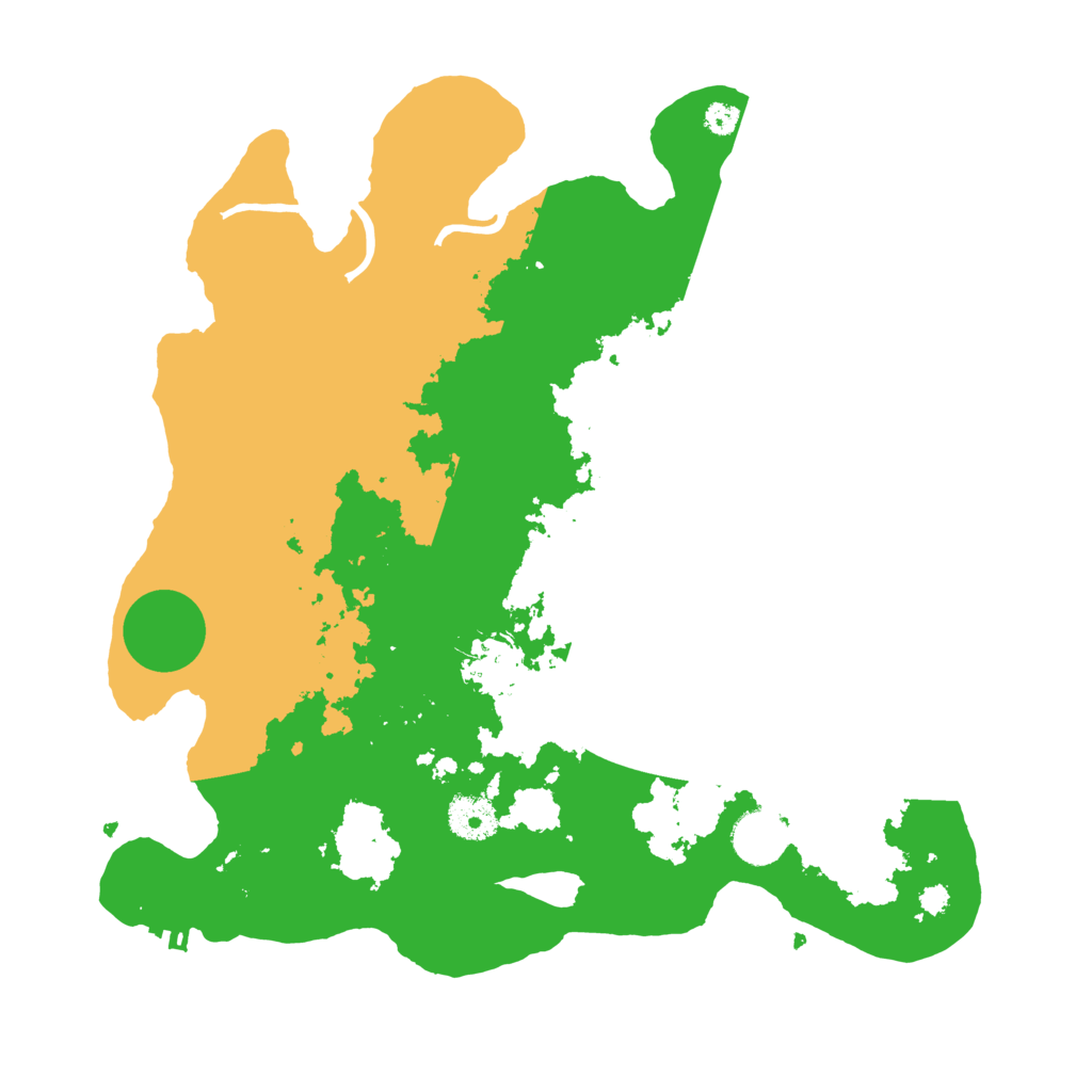 Biome Rust Map: Procedural Map, Size: 3500, Seed: 9323745
