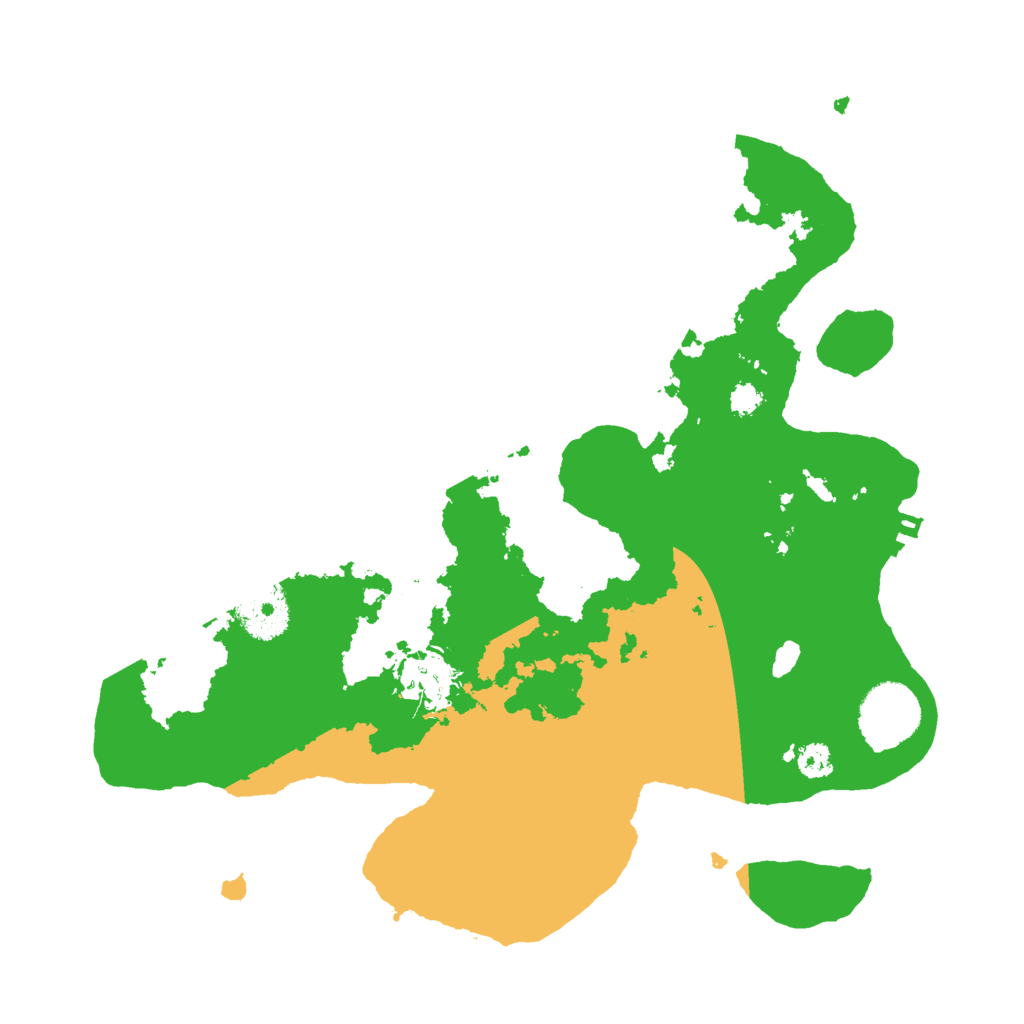 Biome Rust Map: Procedural Map, Size: 3000, Seed: 13691215