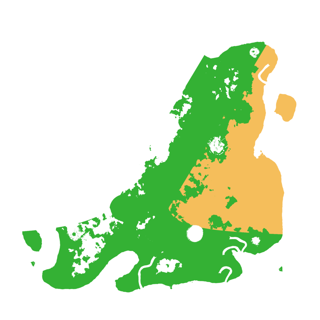 Biome Rust Map: Procedural Map, Size: 3500, Seed: 34284425