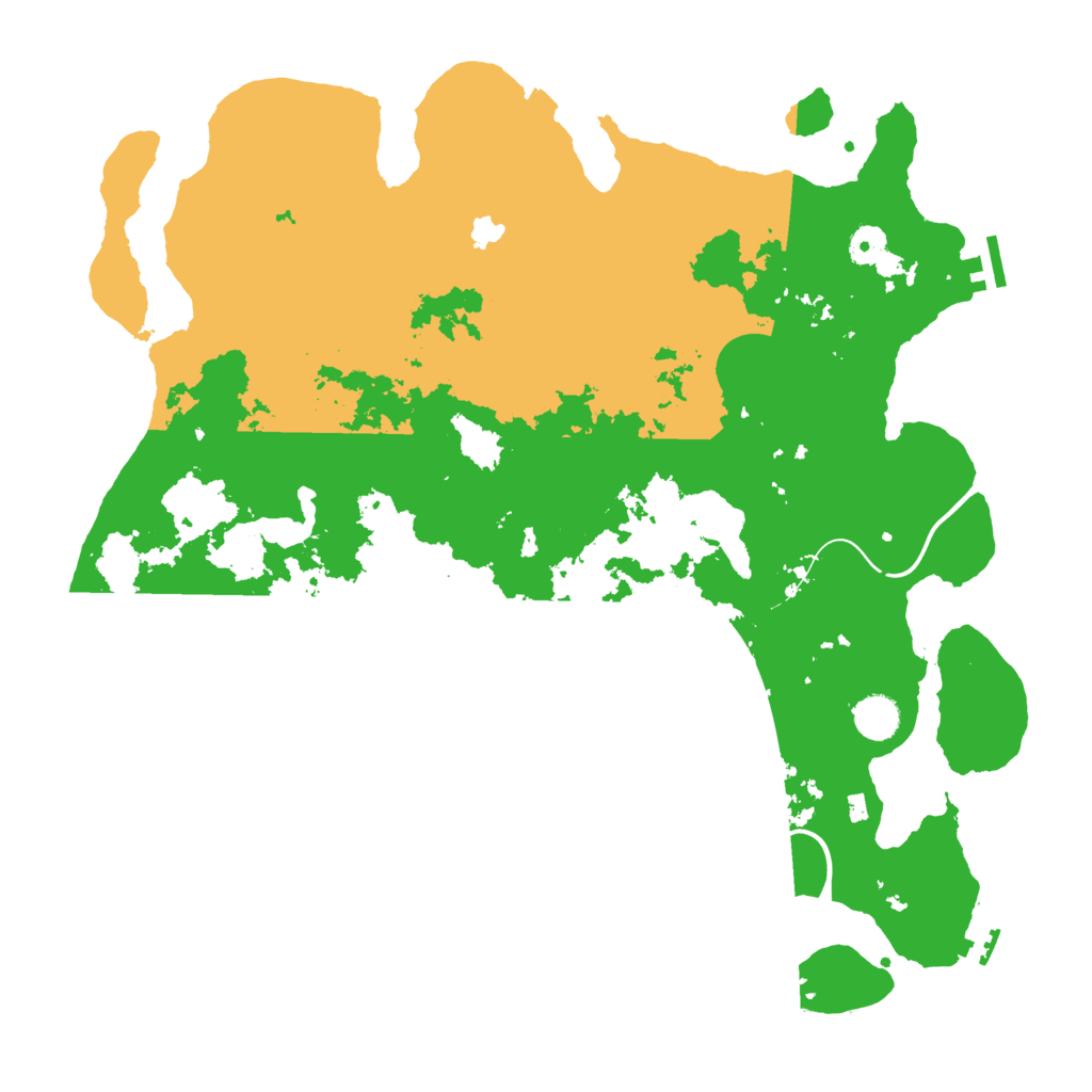 Biome Rust Map: Procedural Map, Size: 4250, Seed: 109937726