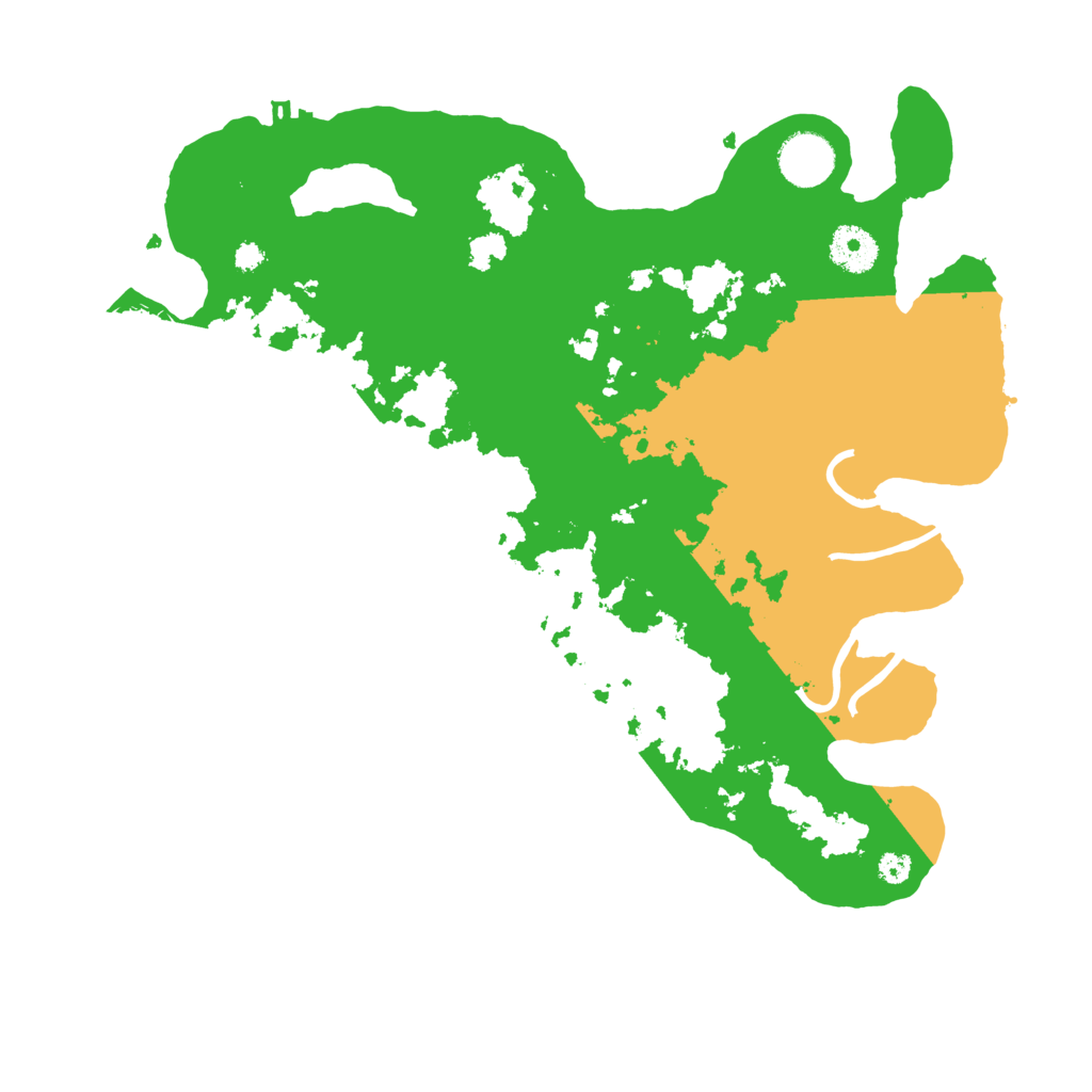 Biome Rust Map: Procedural Map, Size: 3500, Seed: 119983557